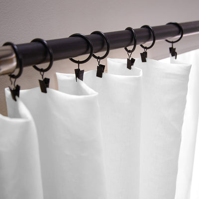 custom made Bourdon Edge Linen Curtains fixation