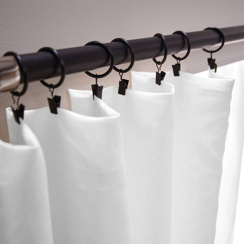 custom made Bourdon Edge Linen Curtains fixation