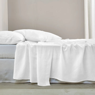 Linen Flat Sheet Optical white