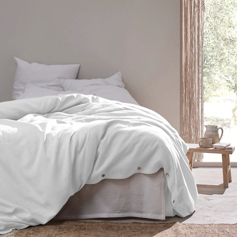 Linen Duvet Cover white