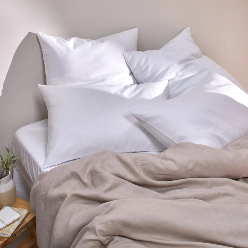 Housewife Linen Pillowcases white