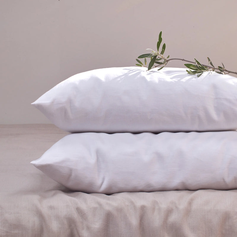 Housewife Linen Pillowcases Optical white