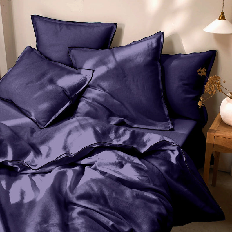 Bourdon Edge dark blue set of Pillowcases 