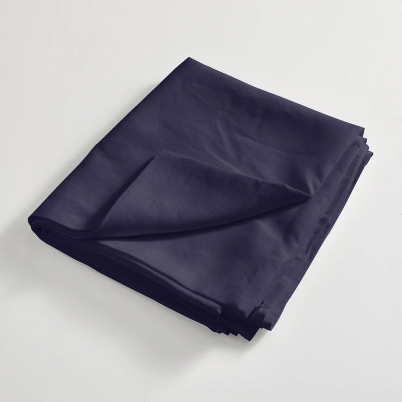 Linen Top Sheet Night blue