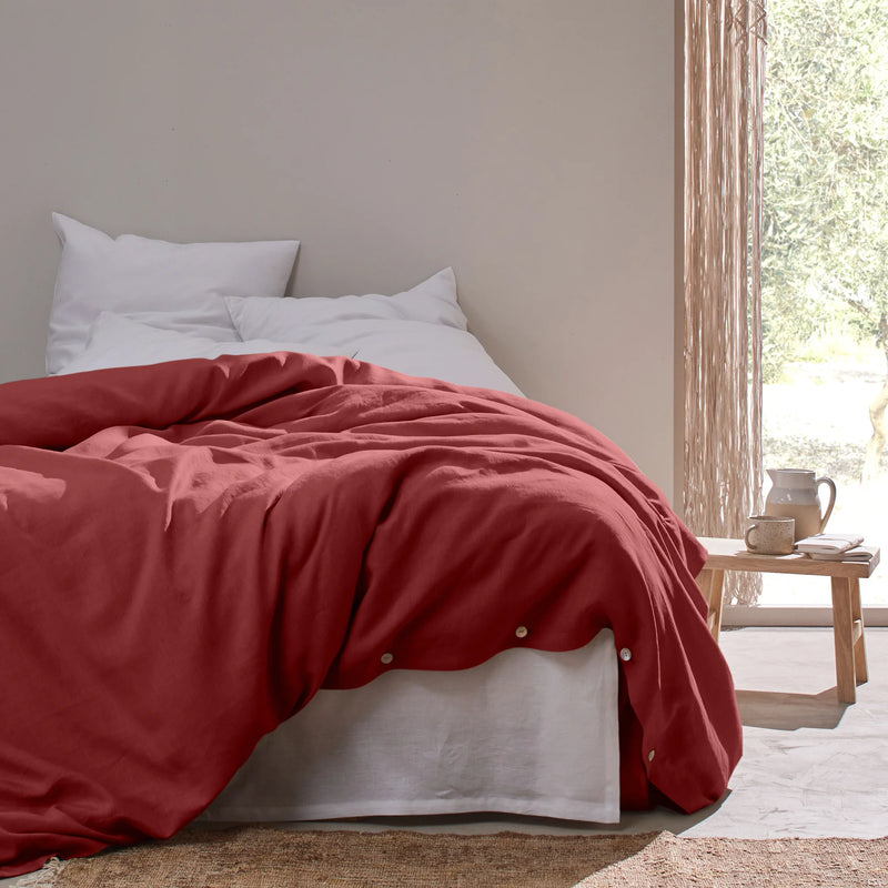 Linen Duvet Cover brick