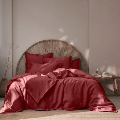 Frayed edges Duvet Cover brick