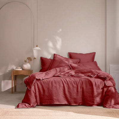 Bourdon Edge Duvet Cover brick