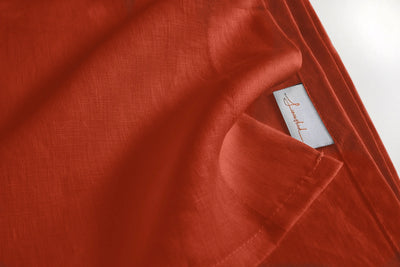 Coral Linen Flat Sheet 