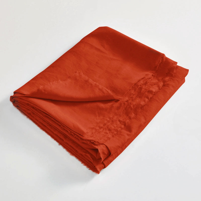 Frayed Border Folded Flat Sheet Coral