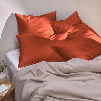 Housewife Linen Pillowcases orange