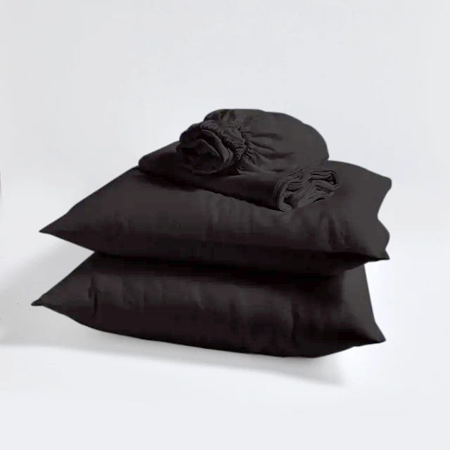 Bed Linen Sheets Set Black