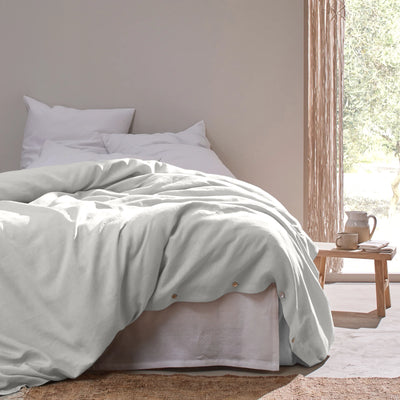 Linen Duvet Cover light grey