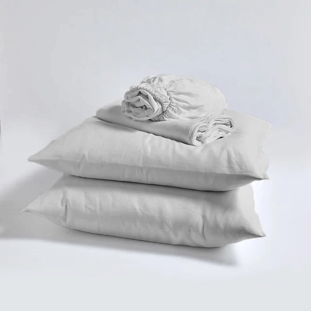 Bed Linen Sheets Set Light Grey