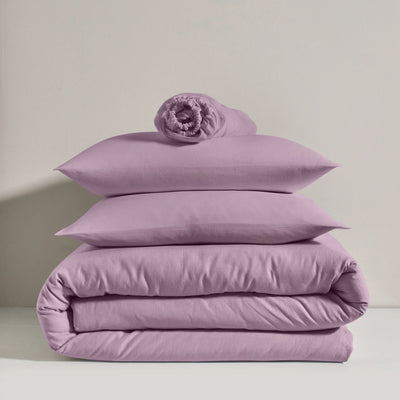 Linen bedding set lilac