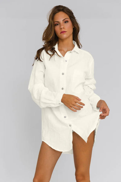 Casual Boyfriend shirt "Eva" ivory