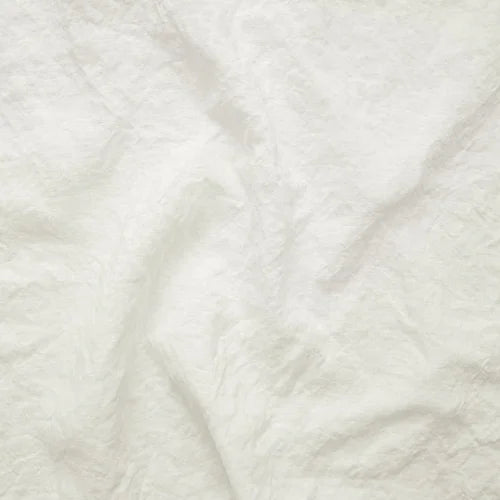 Ivory frayed linen duvet cover