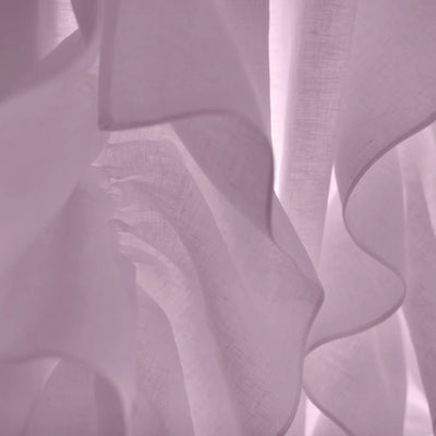 Custom ruffles on Linen curtain lilac