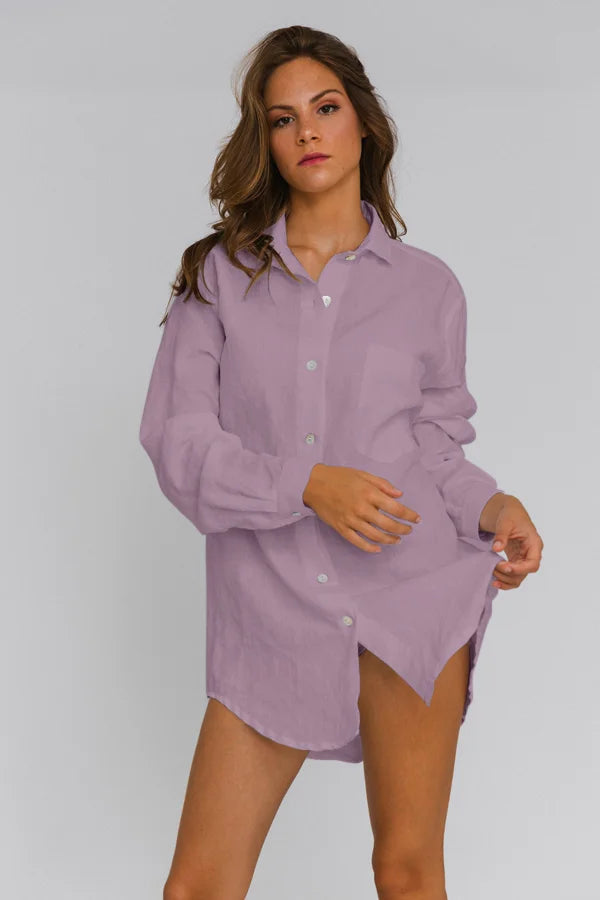 Casual Boyfriend shirt "Eva" lilac