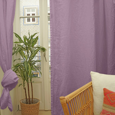 lilac Linen curtain without lining