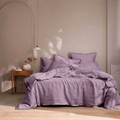 Bourdon Edge Duvet Cover lilac