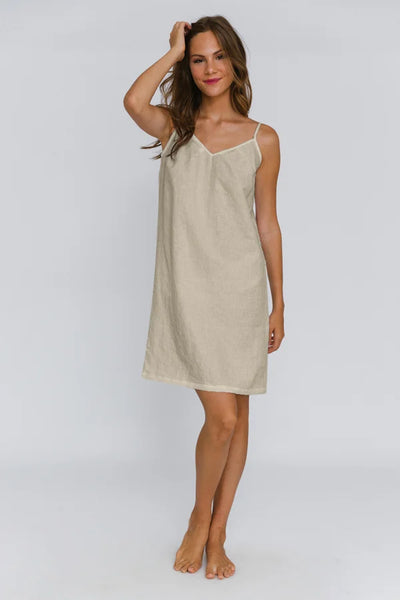 Washed Linen Nightie “Iza” natural