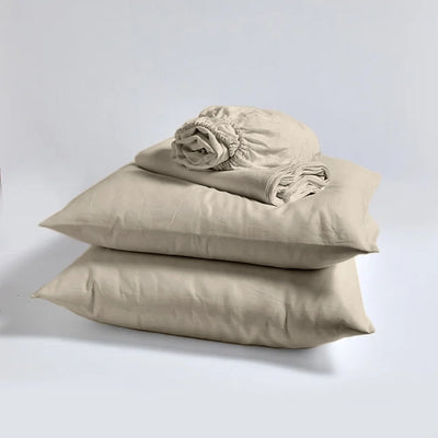 Bed Linen Sheets Set Beige