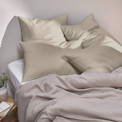 Housewife Linen Pillowcases beige 