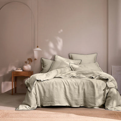 Bourdon Edge Duvet Cover natural