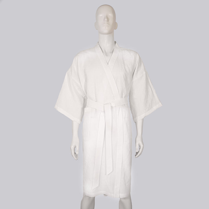 linen bathrobe, “Nelson” 