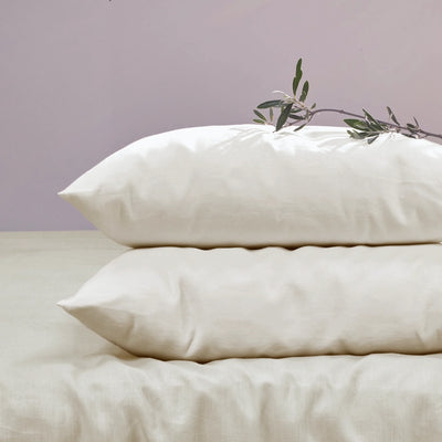 Housewife Linen Pillowcases ivory