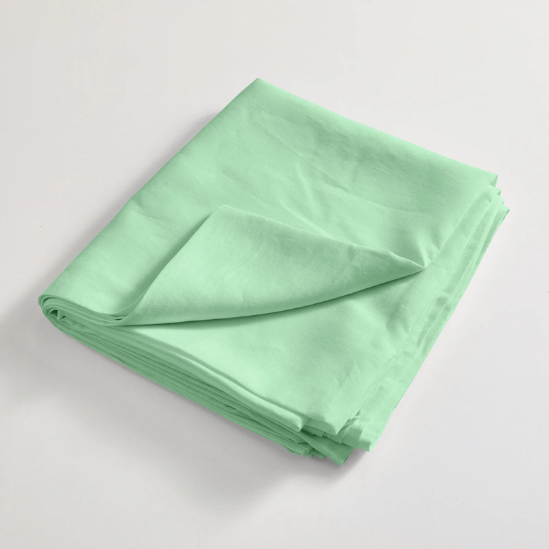 Linen Top Sheet Mint Green