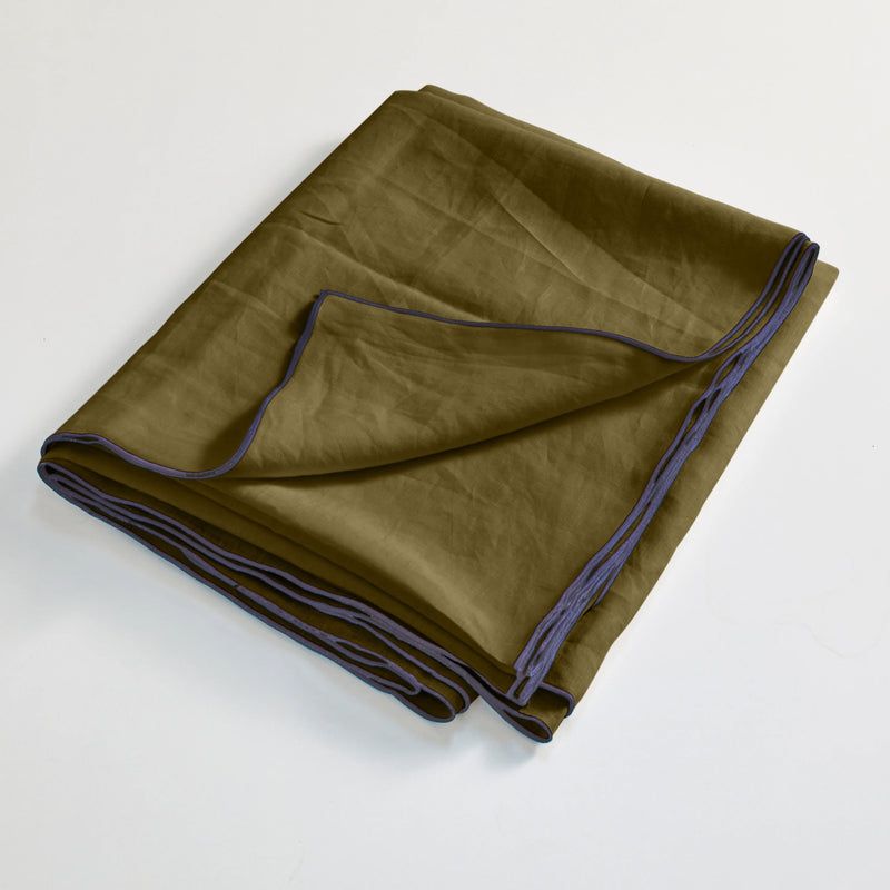 Bourdon Edge Flat Sheets Folded Green