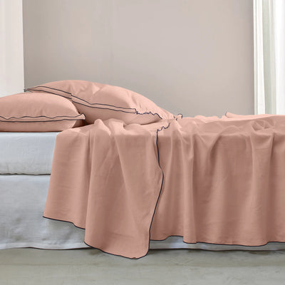 Bourdon Edge Flat Sheets Nude