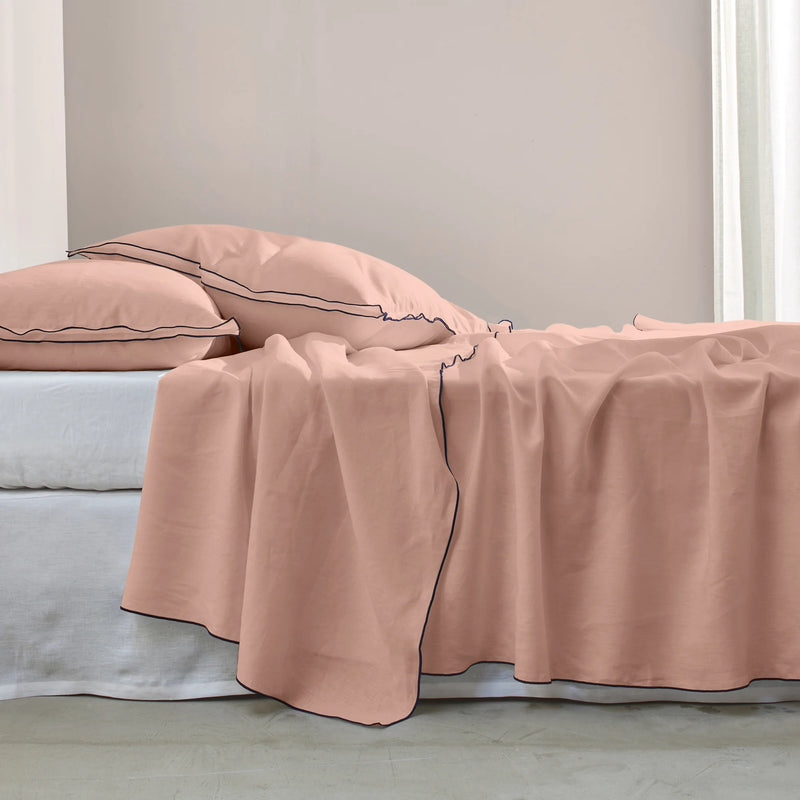 Bourdon Edge Flat Sheets Nude