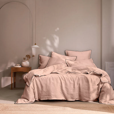 Bourdon Edge Duvet Cover Nude