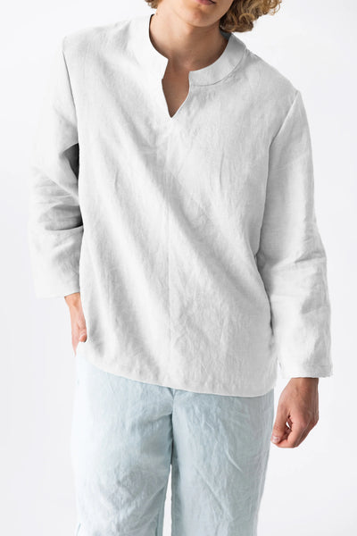 Men’s Linen Tunic "Luciano" Stone grey