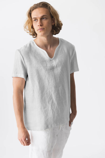 Men’s Short Sleeves Tunic light grey