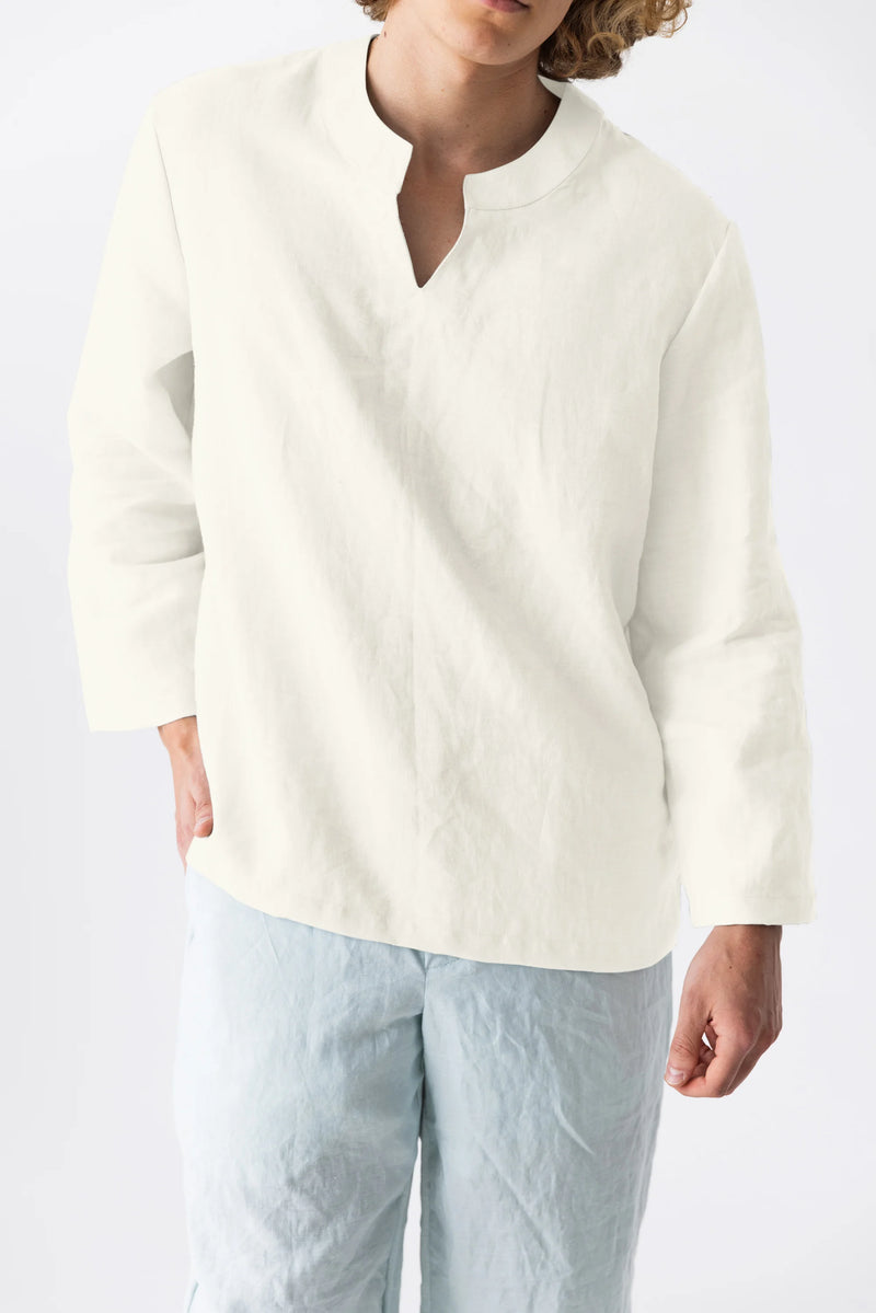 Men’s Linen Tunic "Luciano" Ivory