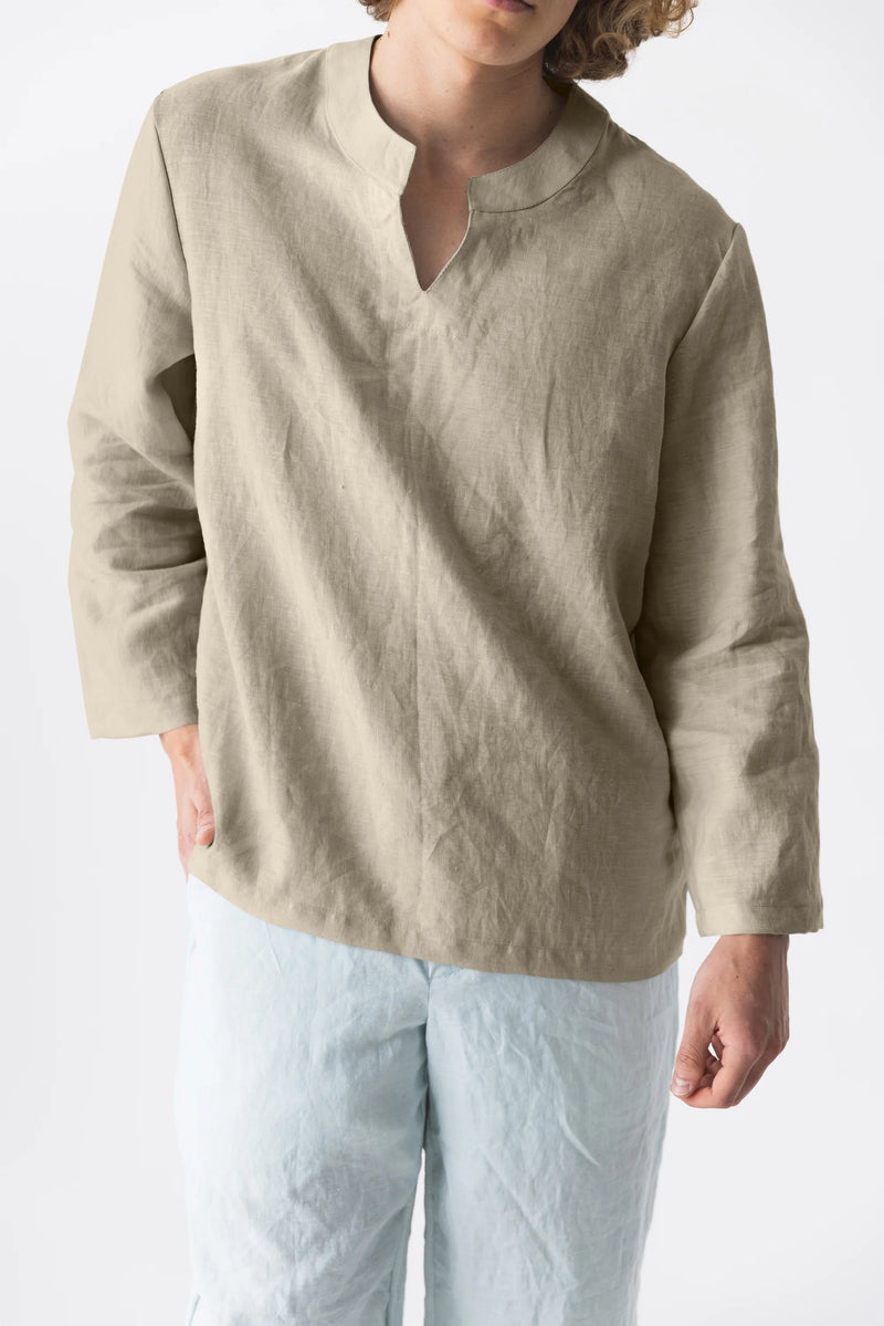 Men’s Linen Tunic "Luciano" Natural