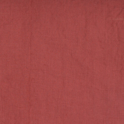 Buttoned Washed Linen Duvet Cover #colour_brick