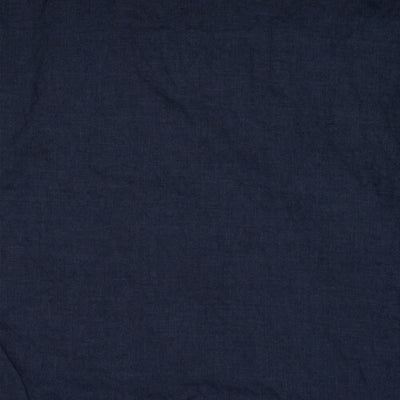 Mao collar linen shirt “Natanael” #colour_night-blue