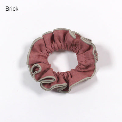 Bourdon Linen Scrunchies #colour_brick