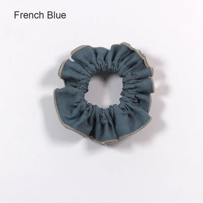 Bourdon Linen Scrunchies #colour_french-blue