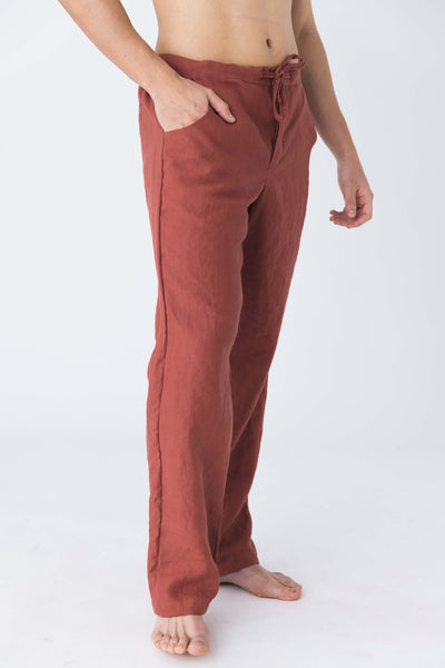 Mens Classic Linen Pants  Natural – Hannah Lavery