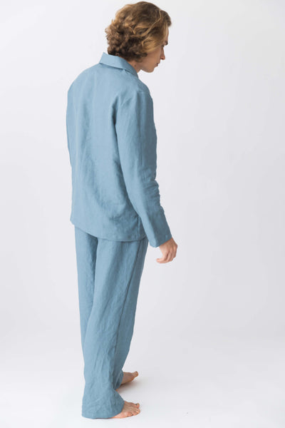 Mens Linen Pajama Pants with Drawstring