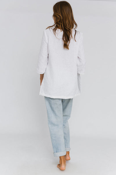 "Íris" linen tunic #colour_optic-white