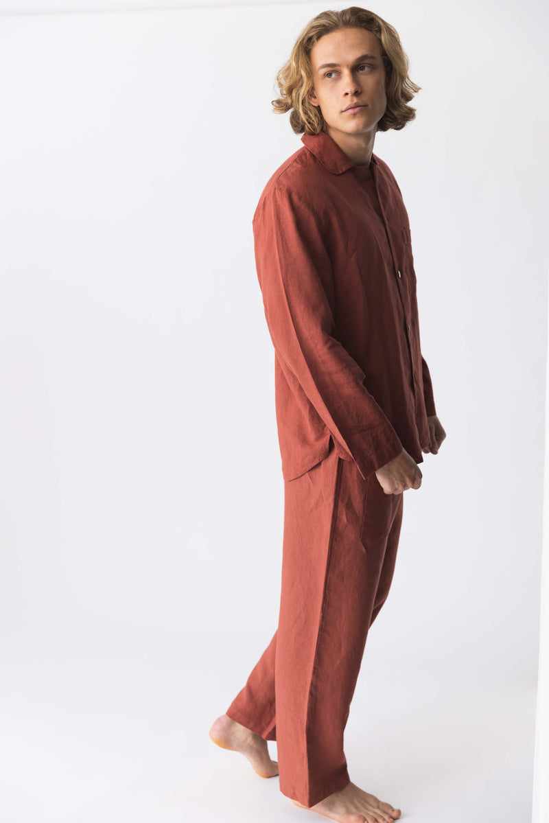 “Ronaldo” linen pajama set 