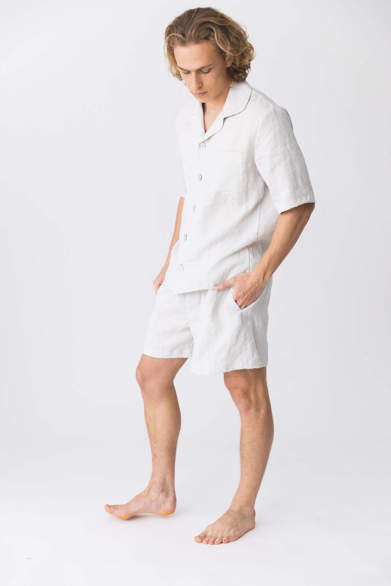Short sleeves linen pajamas  “Emanuel” 