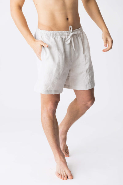 Men's washed linen pajama shorts “Emanuel”