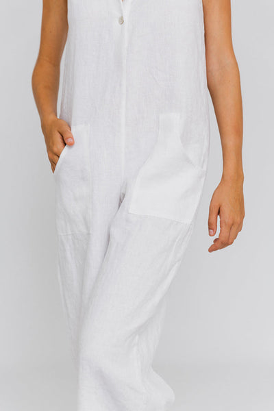 "Ema" linen jumpsuit #colour_optic-white